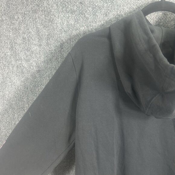 Adidas Black Hoodie Sweatshirt Grow Through What You Go Through Floral Sleeves L - Picture 12 of 16